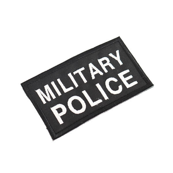 MILITARY POLICE 패치 검정흰사 군사경찰 컴뱃 와펜
