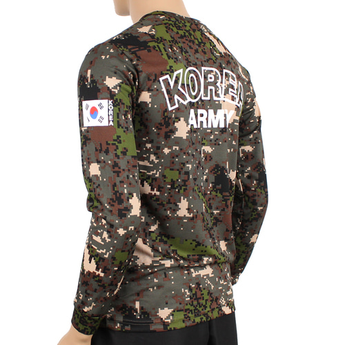 쿨론 스포츠웨어 ROKA 로카긴팔티 디지털 로카티 / 군인 군용 군대 티셔츠