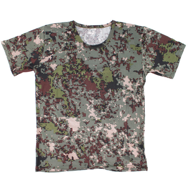 메쉬 라운드웨어 반팔티 디지털 / 군인 군용 티셔츠