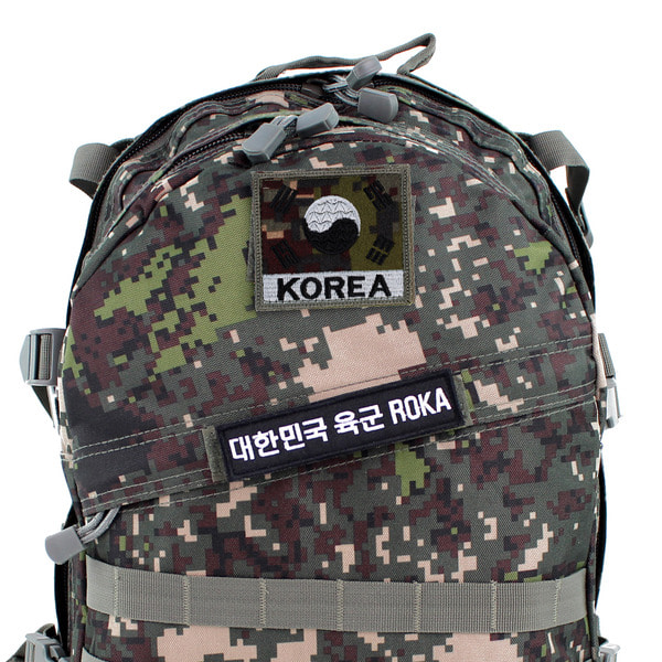태극기약장 KOREA 디지털 (벨크로) 군인 군용 약장