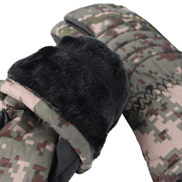 뱅키드 삼지 방수장갑 디지털 군인 군용 군대 방한장갑