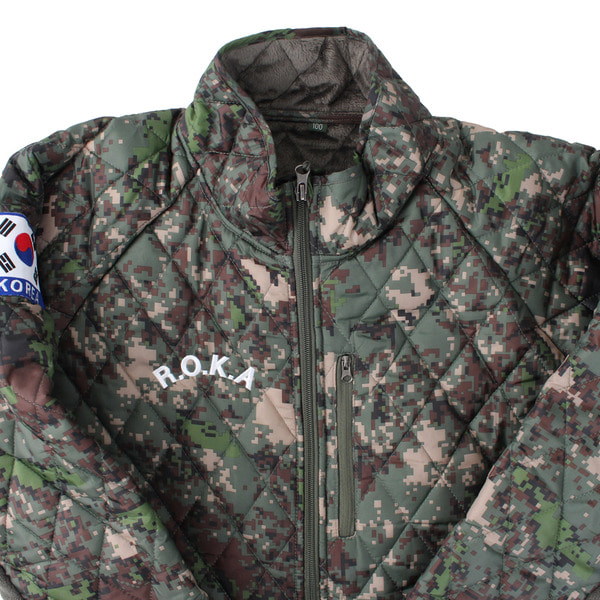 국산 ROKA 로카 발열기모깔깔이 디지털 자수 군인 군용 깔깔이