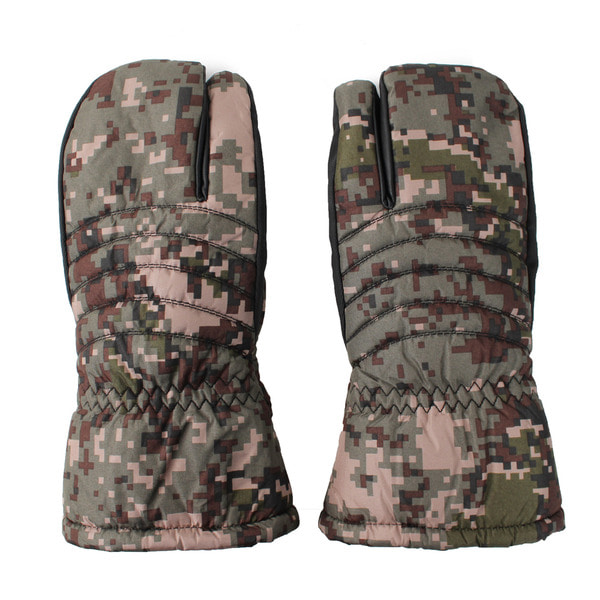 뱅키드 삼지 방수장갑 디지털 군인 군용 군대 방한장갑