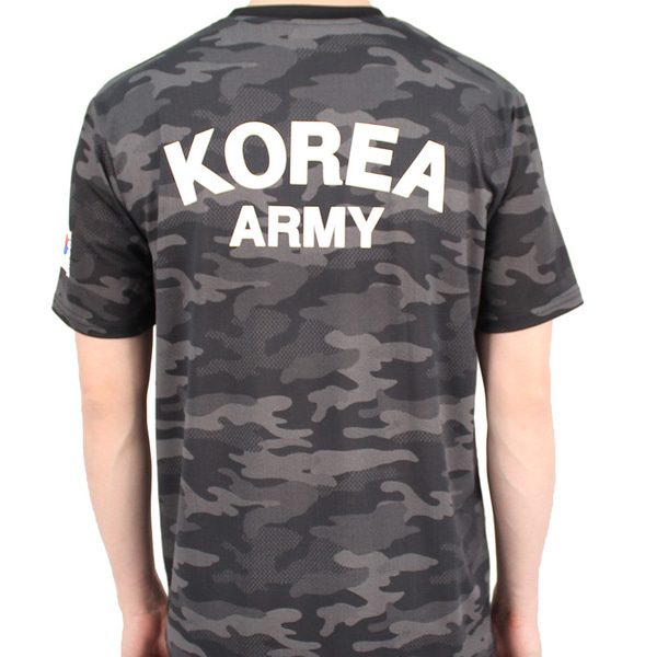 쿨론 ROKA 로카티 반팔 멀티캠 육군 고급형 태극기 군인 군용 군대 티셔츠