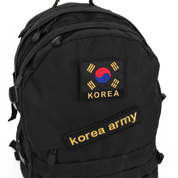 korea army 육군 명찰 검정금사