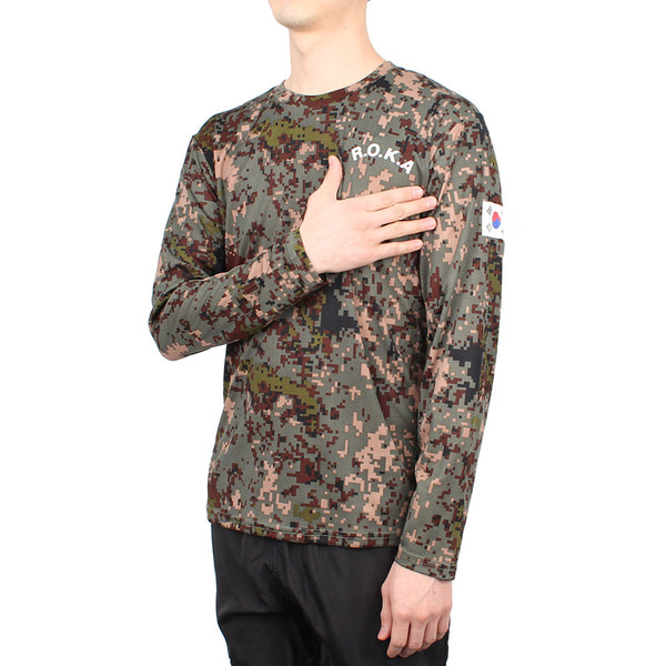 쿨드라이 ROKA 로카긴팔티 디지털 로카티 / 군인 군용 군대 티셔츠