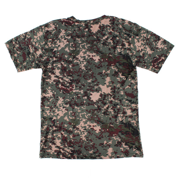 기능성 라운드웨어 반팔티 디지털 군인 군용 티셔츠