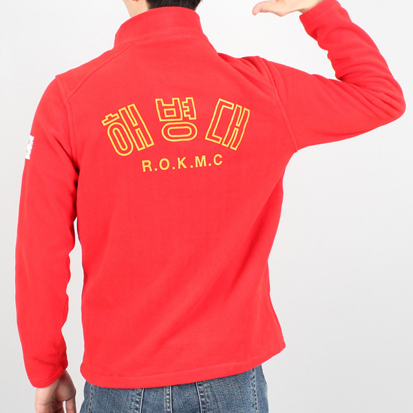 고급 해병대 로카후리스 포켓형 빨강 군인 군용 재킷