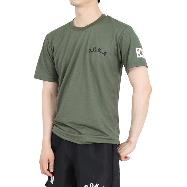 쿨론 스포츠웨어 ROKA 로카반팔티 카키 로카티 / 군인 군용 군대 티셔츠