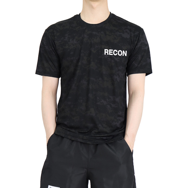 쿨론 수색대대 RECON 로카반팔티 검정디지털 로카티 / 군인 군용 군대 티셔츠