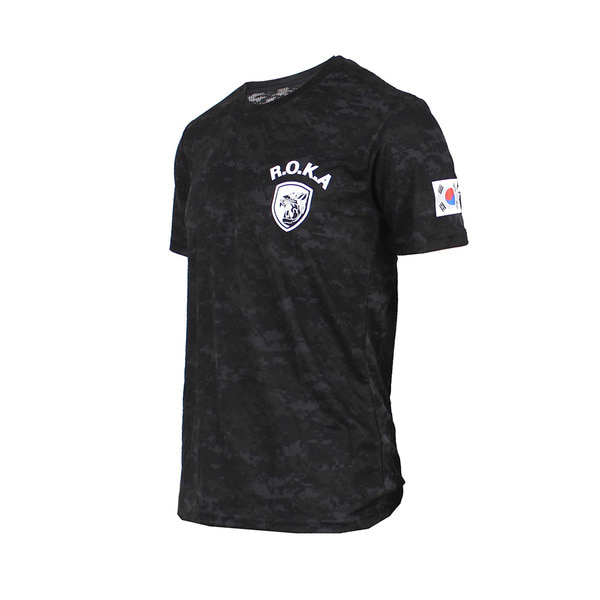 쿨론 맹호 ROKA 로카반팔티 검정디지털 로카티 / 군인 군용 군대 티셔츠