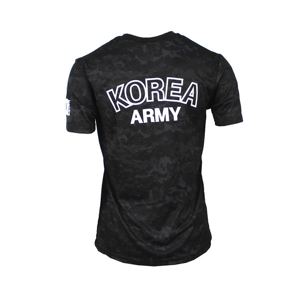 쿨론 맹호 ROKA 로카반팔티 검정디지털 로카티 / 군인 군용 군대 티셔츠