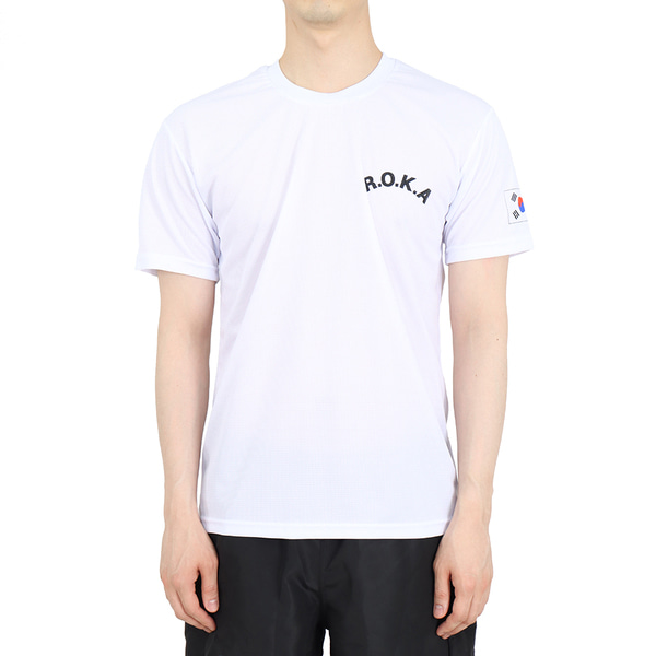 쿨론 스포츠웨어 ROKA 로카반팔티 흰색 로카티 / 군인 군용 군대 티셔츠