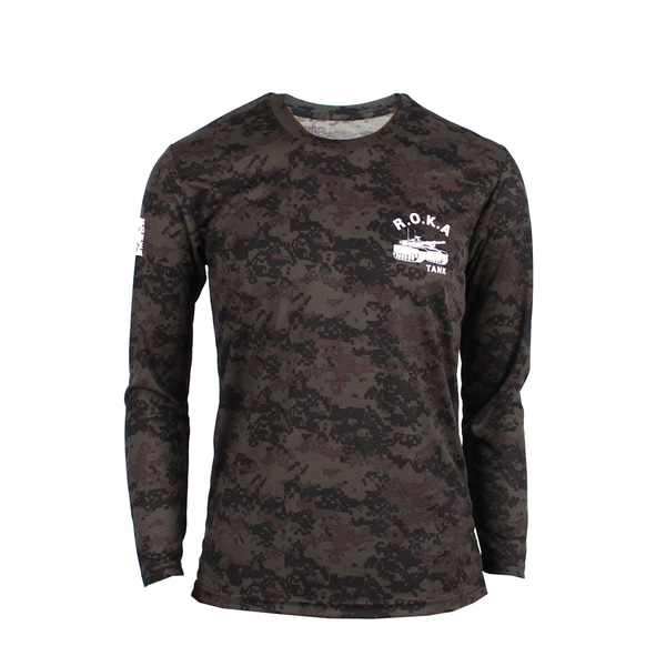 쿨론 기갑 ROKA 로카긴팔티 검정디지털 로카티 / 군인 군용 군대 티셔츠