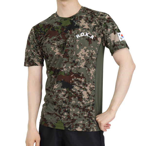 실버 3D ATB-UV ROKA 로카반팔티 디지털 로카티 / 군인 군용 군대 티셔츠