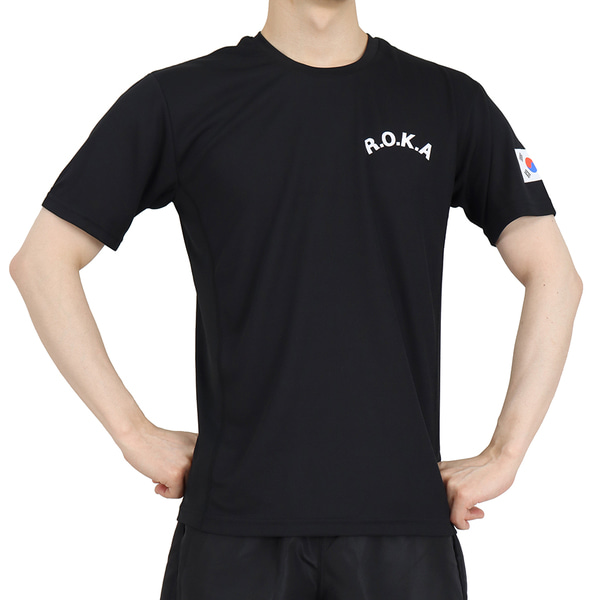 실버 3D ATB-UV ROKA 로카반팔티 검정 로카티 / 군인 군용 군대 티셔츠