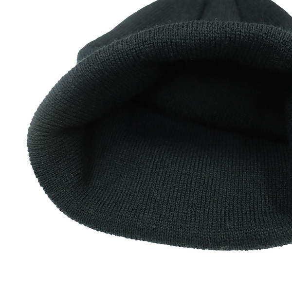 베이직 니트 비니 검정 자수 SAS 겨울 방한 모자 군인 남녀공용