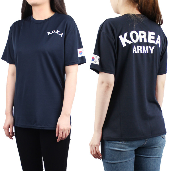 쿨드라이 ROKA 로카반팔티 네이비 로카티 군인 군용 군대 티셔츠