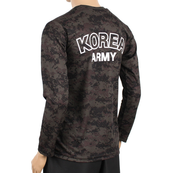 쿨론 기갑 ROKA 로카긴팔티 검정디지털 로카티 군인 군용 군대 티셔츠