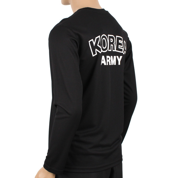 쿨론 백마 ROKA 로카긴팔티 검정 로카티   군인 군용 군대 티셔츠