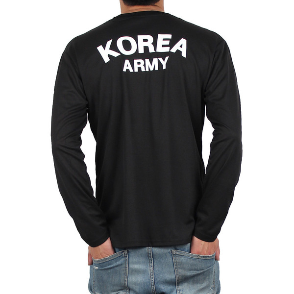 쿨드라이 ROKA 로카긴팔티 검정 로카티 군인 군용 군대 티셔츠