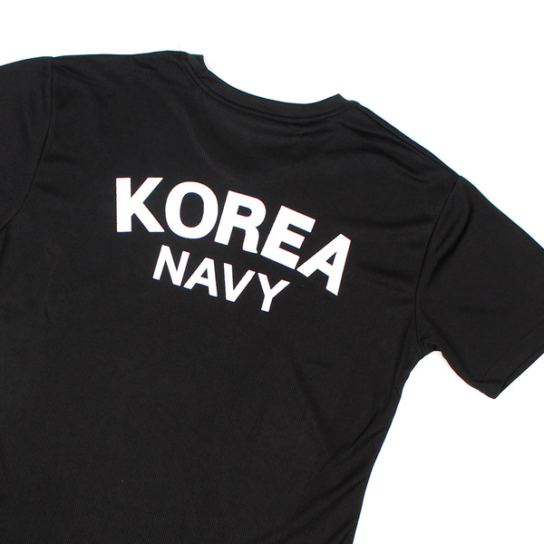 쿨드라이 해군 ROKN 로카반팔티 검정 로카티 군인 군용 티셔츠