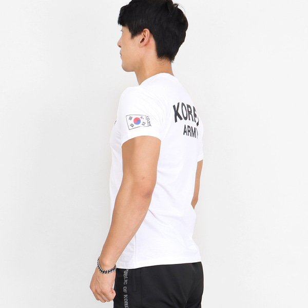 쿨드라이 ROKA 로카반팔티 흰색 로카티 군인 군용 군대 티셔츠