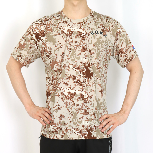 쿨드라이 ROKA 로카반팔티 사막디지털 군인 군용 티셔츠
