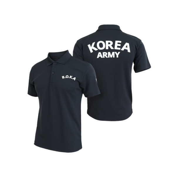 ROKA 로카 카라티 반팔 드라이 검정 폴로티 기능성 군인 티셔츠
