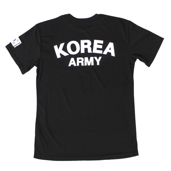 쿨드라이 백골 ROKA 로카반팔티 검정 로카티 군인 군용 티셔츠