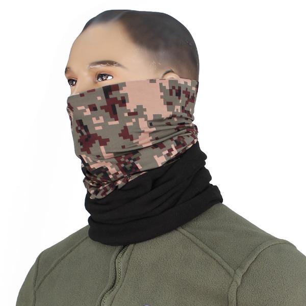 디지털 방한 이중 버프 / 군인 군용 마스크
