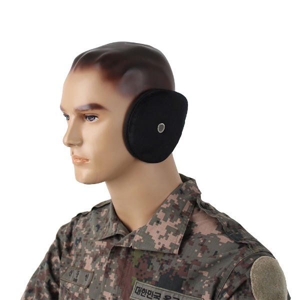 스포츠 귀마개 검정 군인 귀도리 방한귀마개